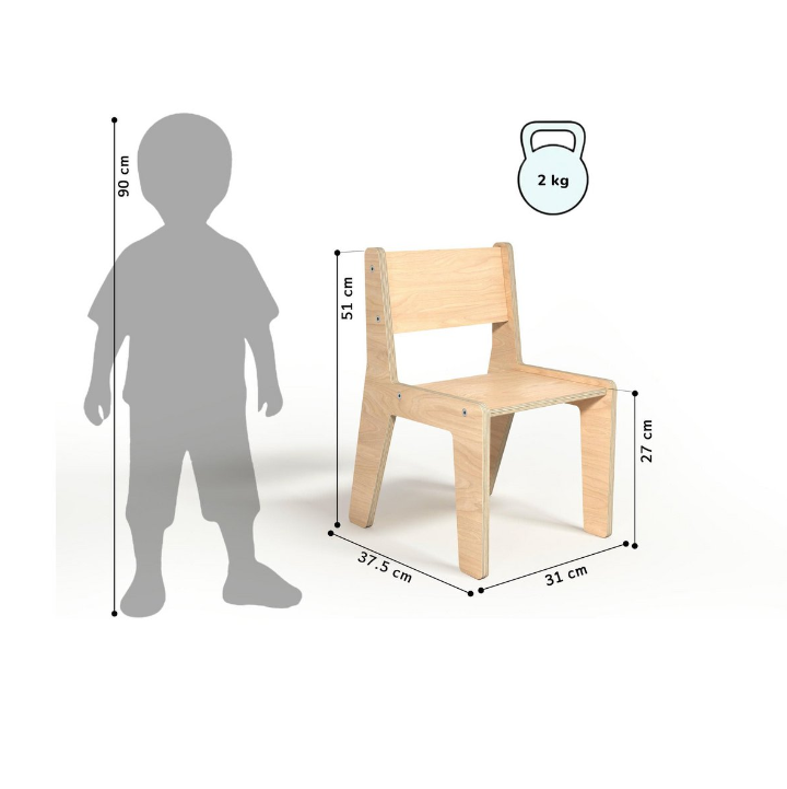 Kinder speeltafel met stoel & speeltoestel (wip) – pastelkleuren