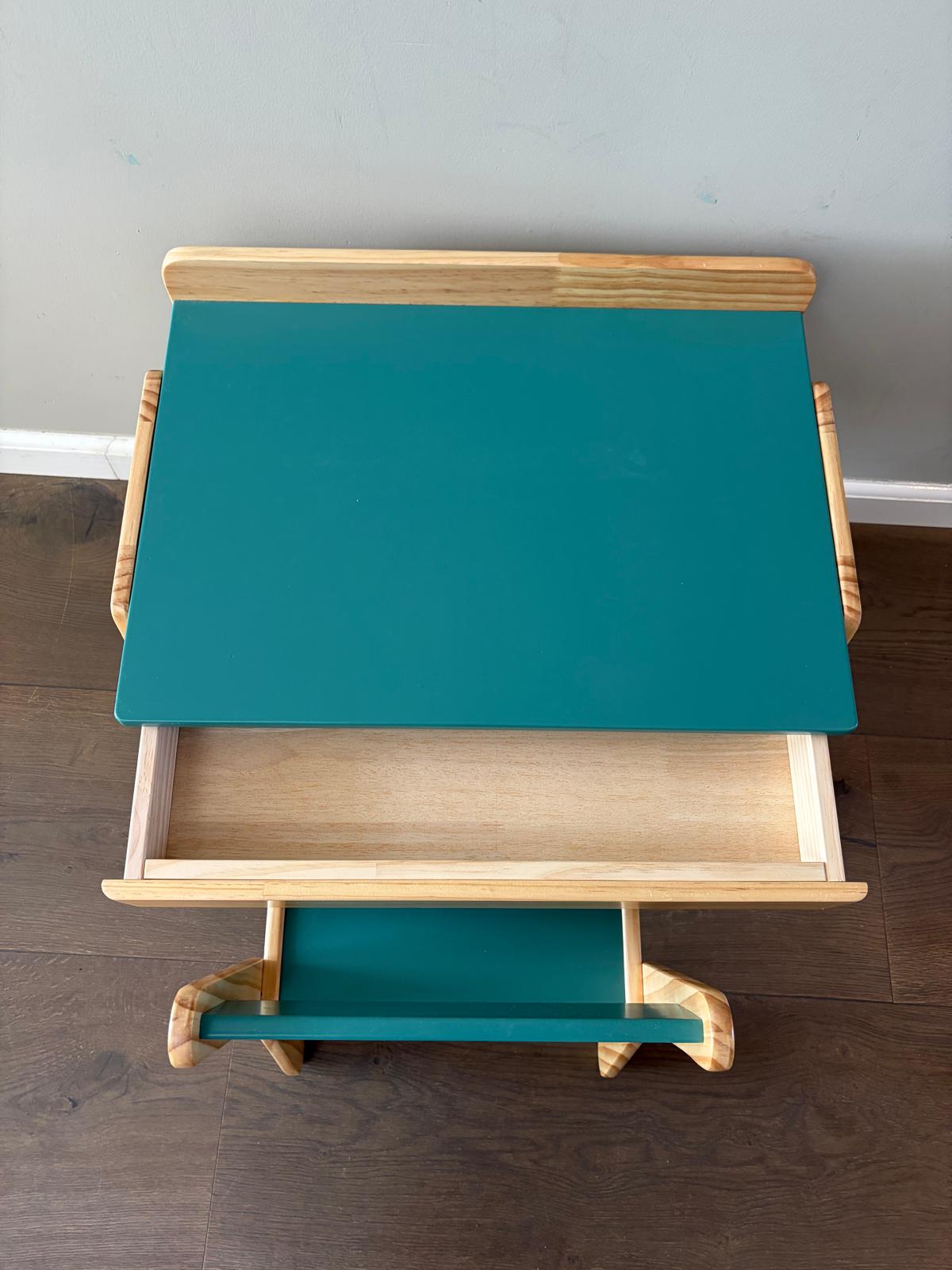 kinderbureau met lade – Groen (showmodel)