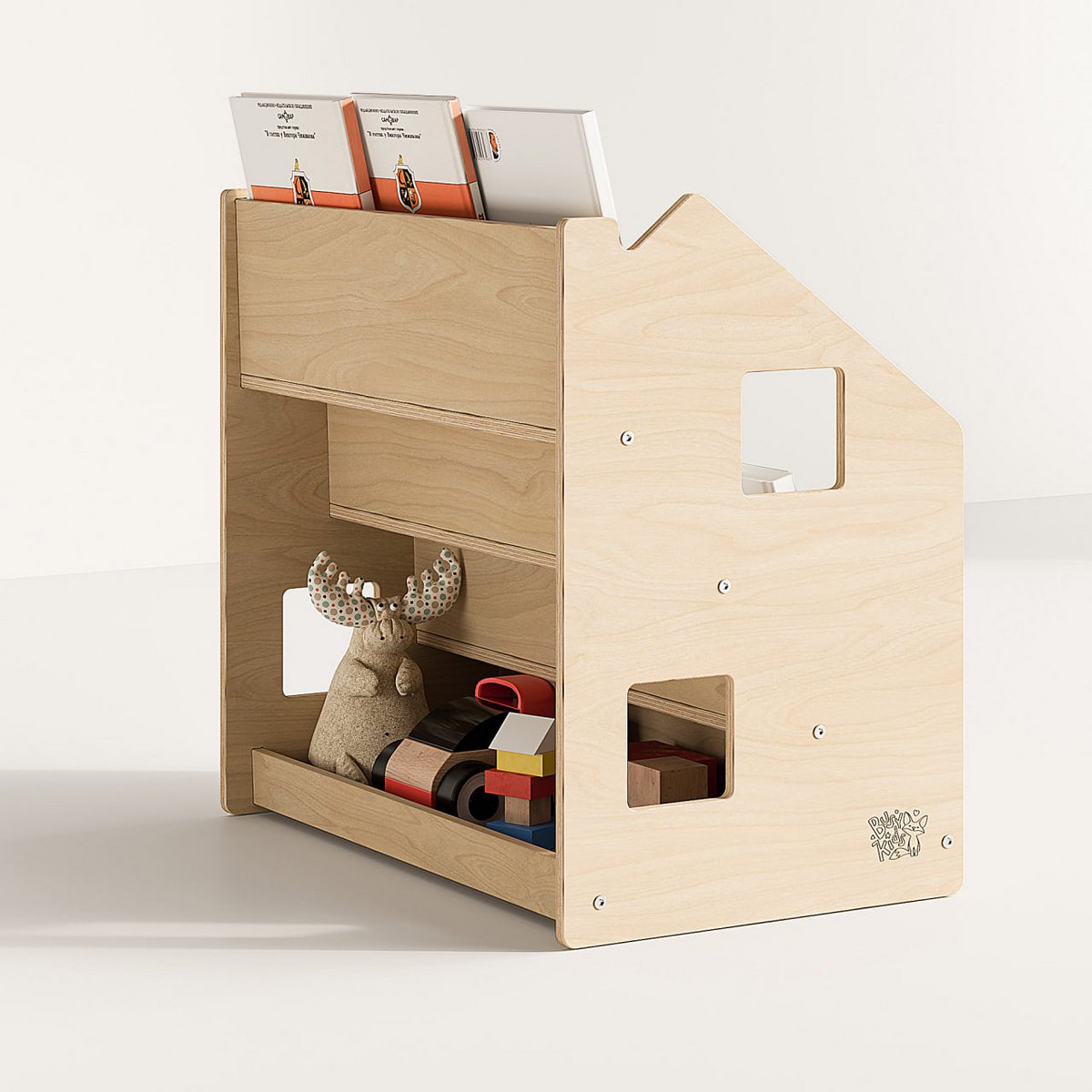 Kleine Lezers Boekenrek – kinderboekenrek op kinderhoogte