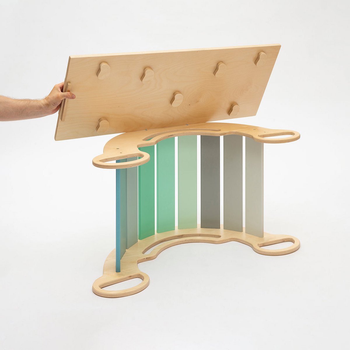 Kinder speeltafel met stoel & speeltoestel (wip) – Mint