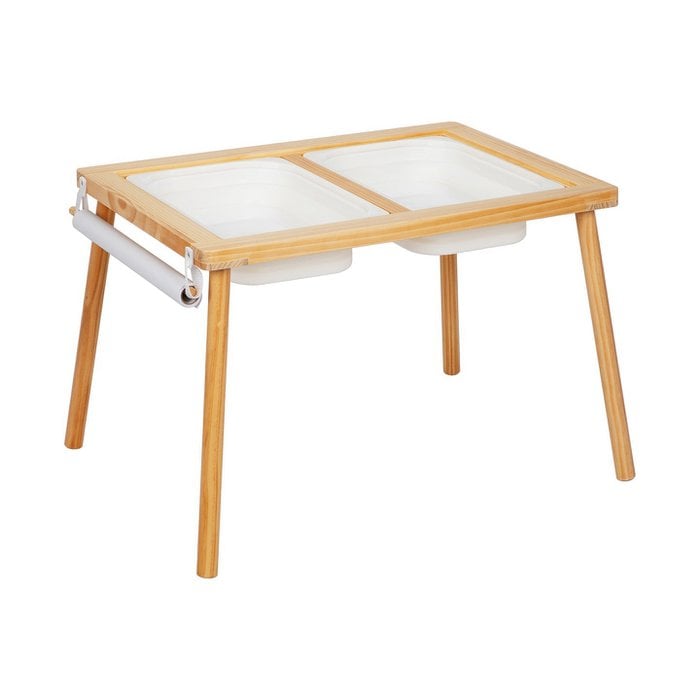 Creatieve speeltafel met teken- en speelblad
