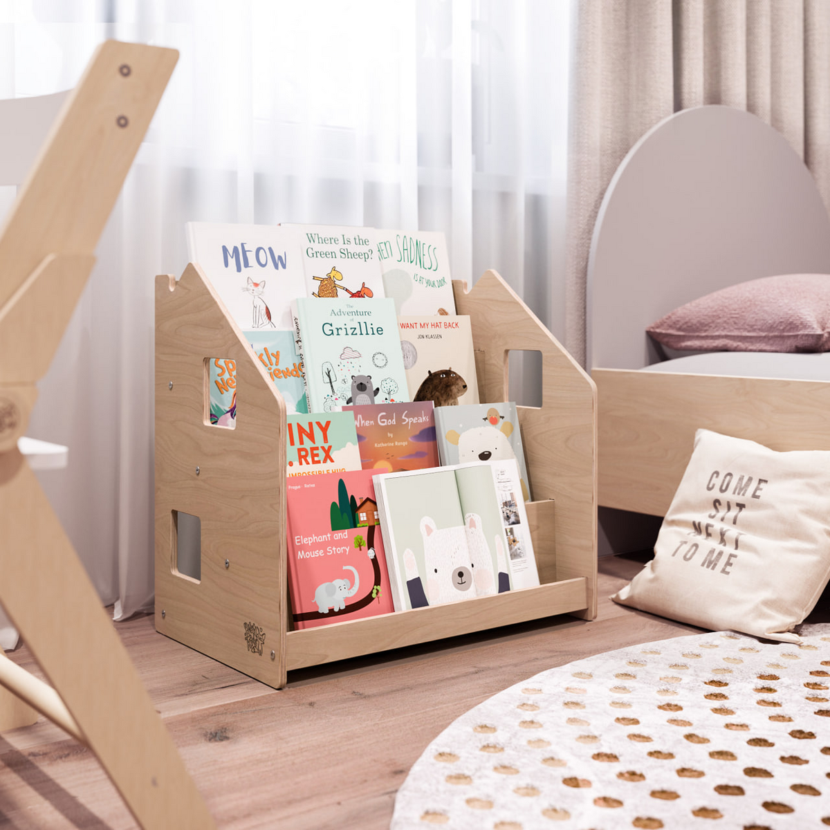 Kleine Lezers Boekenrek – kinderboekenrek op kinderhoogte