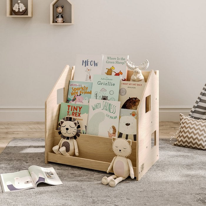 Kleine Lezers Boekenrek – kinderboekenrek op kinderhoogte